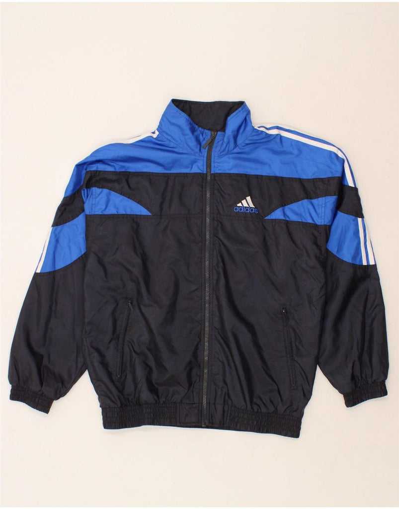 ADIDAS Mens Tracksuit Top Jacket UK 38/40 Medium Blue Colourblock Vintage Adidas and Second-Hand Adidas from Messina Hembry 