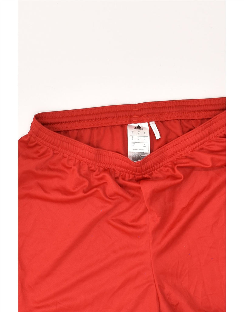 ADIDAS Mens Climalite Sport Shorts Large Red Polyester | Vintage Adidas | Thrift | Second-Hand Adidas | Used Clothing | Messina Hembry 