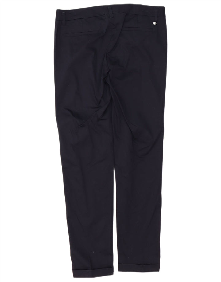 MARELLA Womens EMME Slim Chino Trousers UK 10 Small W32 L30 Navy Blue