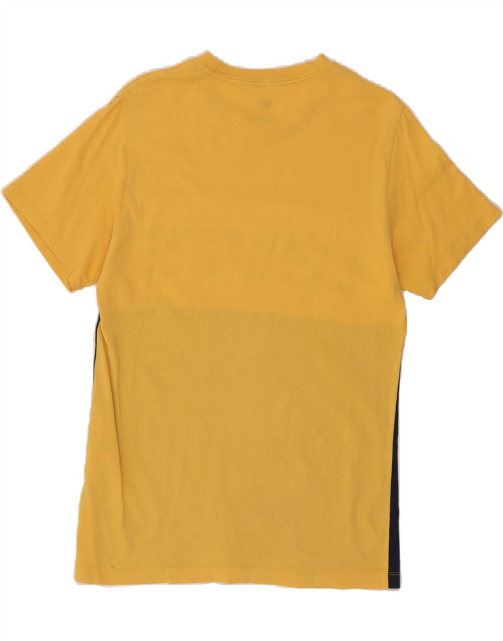 LEVI'S Mens Graphic T-Shirt Top Small Yellow Colourblock Cotton Vintage Levi's and Second-Hand Levi's from Messina Hembry 