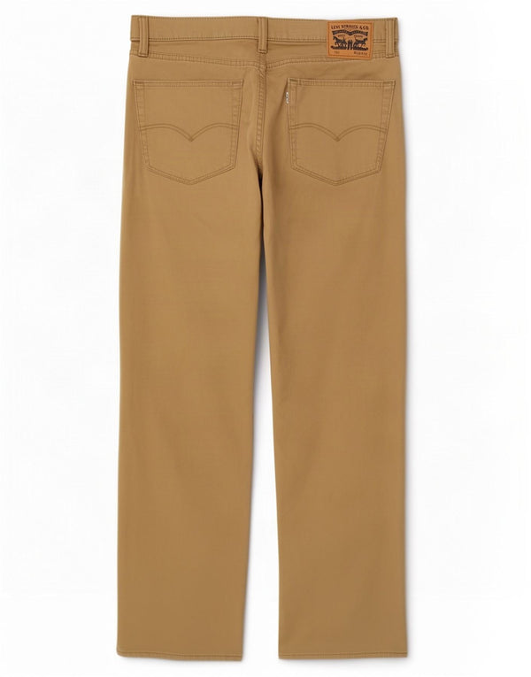 Levi's Mens 751 Straight Casual Trousers W36 L32 Beige Cotton