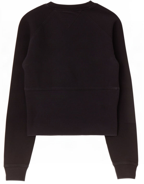 Tommy Hilfiger Womens Sweatshirt Jumper UK 12 Medium Black