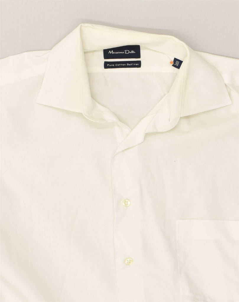 MASSIMO DUTTI Mens Shirt Size 40 Medium White Cotton | Vintage Massimo Dutti | Thrift | Second-Hand Massimo Dutti | Used Clothing | Messina Hembry 