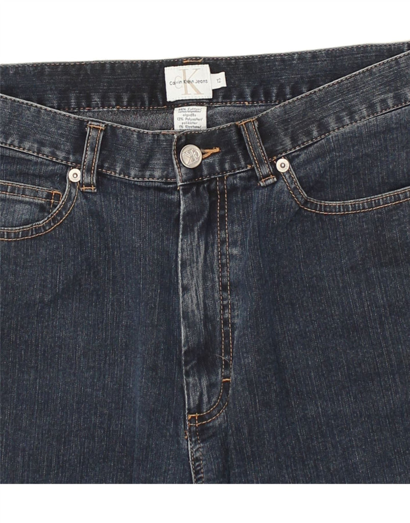 CALVIN KLEIN Womens Bootcut Jeans US 12 Large W34 L29 Blue Cotton | Vintage Calvin Klein | Thrift | Second-Hand Calvin Klein | Used Clothing | Messina Hembry 