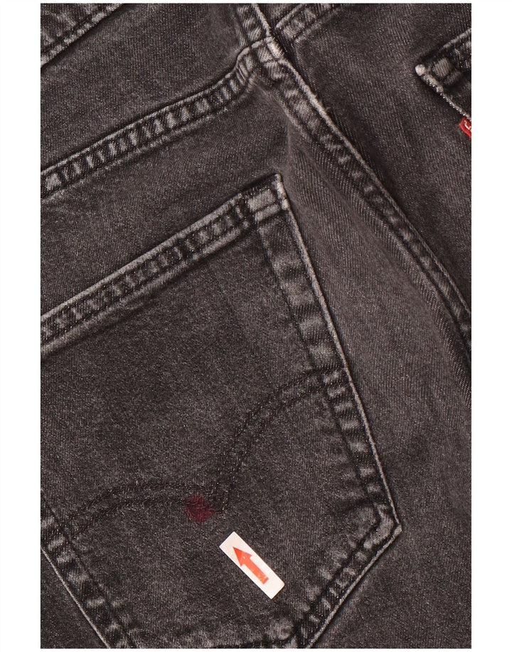 Levi's Mens 512 Slim Tapered Jeans W30 L32 Black Cotton
