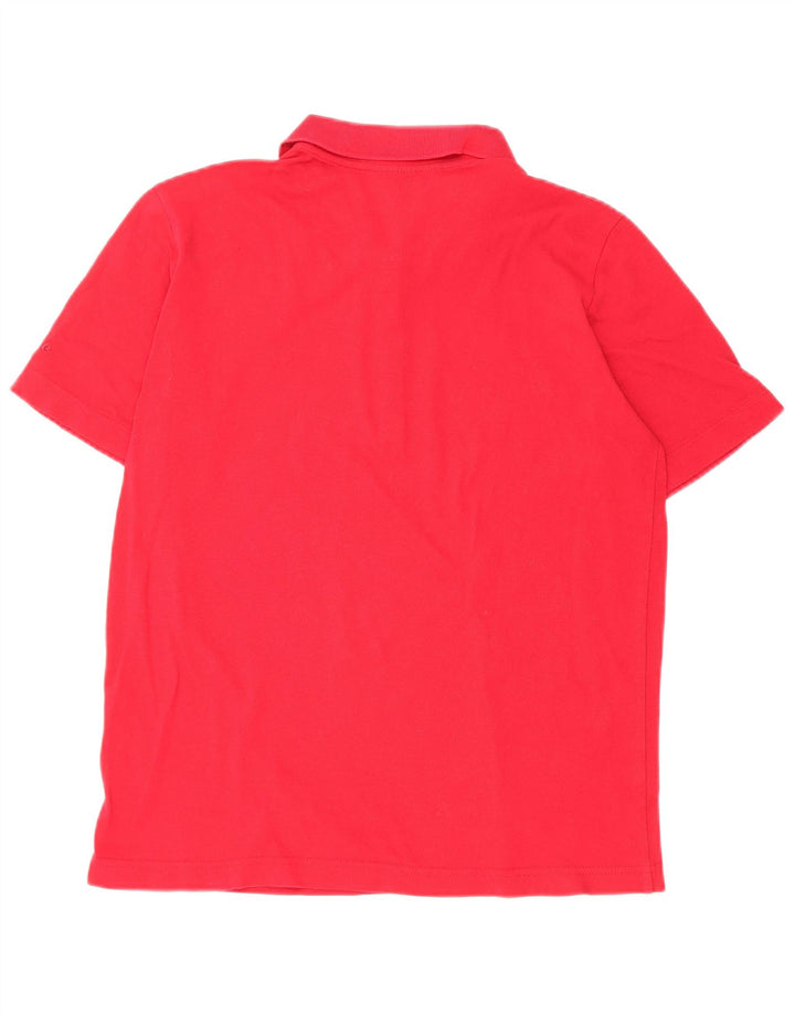 Ellesse Womens Polo Shirt UK 10 Small  Red Cotton