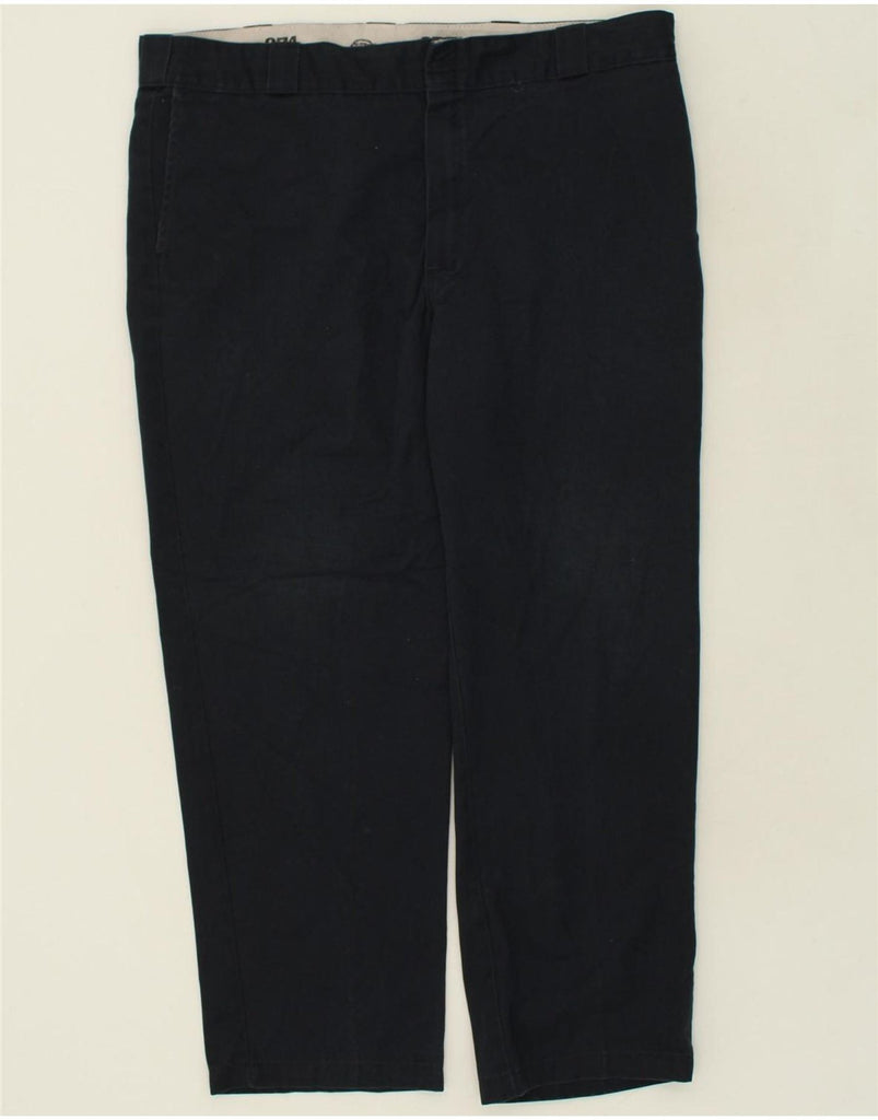 DICKIES Mens 874 Original Fit Slim Casual Trousers W42 L30  Navy Blue Vintage Dickies and Second-Hand Dickies from Messina Hembry 