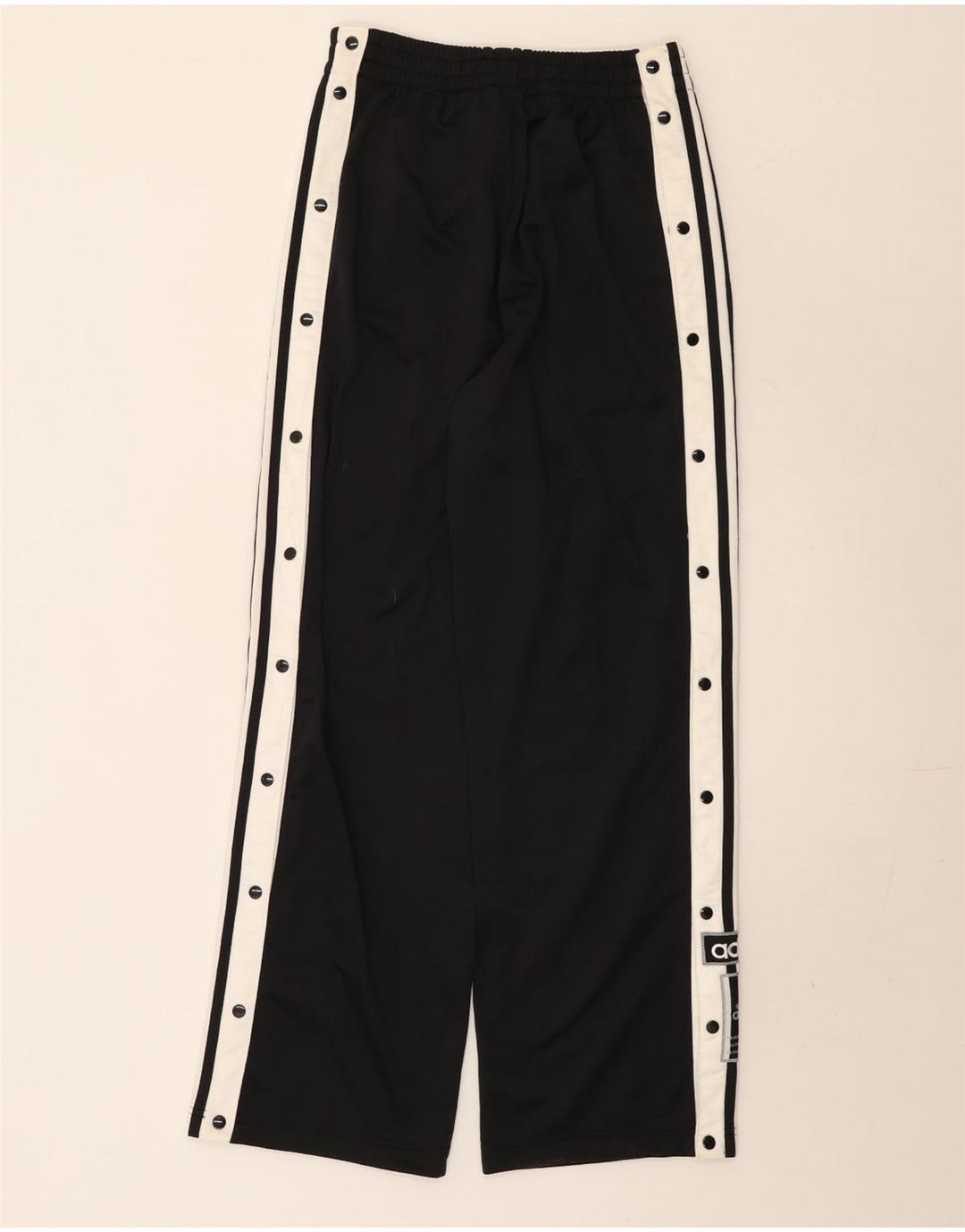 Adidas Mens Tracksuit Trousers Small  Black Colourblock Polyester