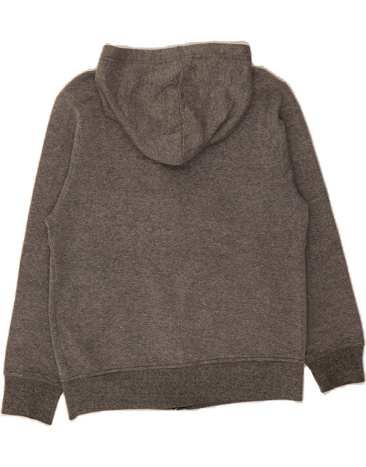 NIKE Boys Zip Hoodie Sweater 12-13 Years Large Grey Cotton Vintage Nike and Second-Hand Nike from Messina Hembry 