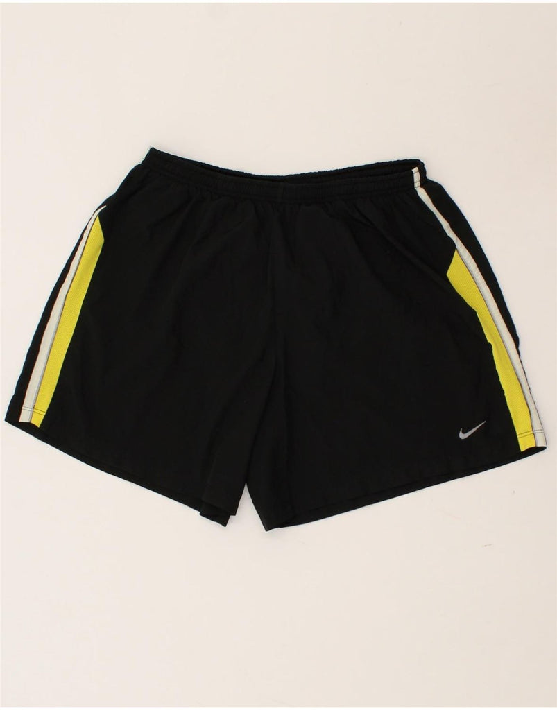 NIKE Mens Dri Fit Sport Shorts XL Black Colourblock | Vintage Nike | Thrift | Second-Hand Nike | Used Clothing | Messina Hembry 