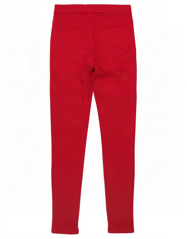 Marks & Spencer Womens Jegging Jeans UK 12 Medium W30 L28 Red Cotton