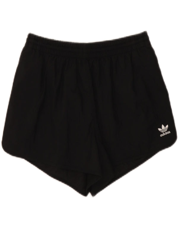 Adidas Womens Sport Shorts UK 12 Medium  Black Polyamide
