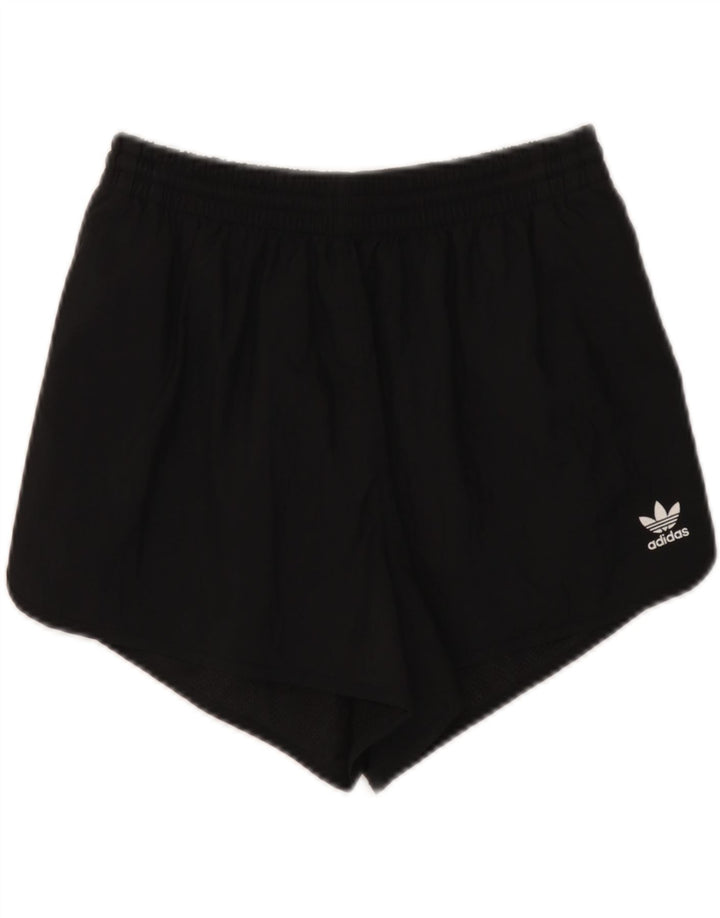 Adidas Womens Sport Shorts UK 12 Medium  Black Polyamide
