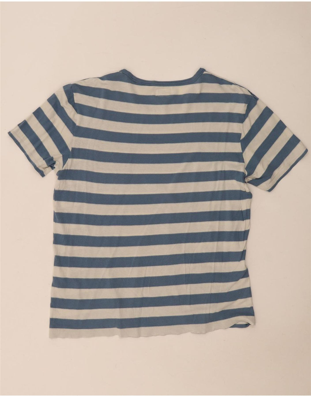 Levi's Mens T-Shirt Top Large Blue Striped
