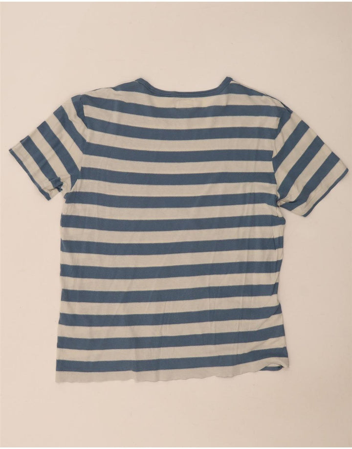 Levi's Mens T-Shirt Top Large Blue Striped