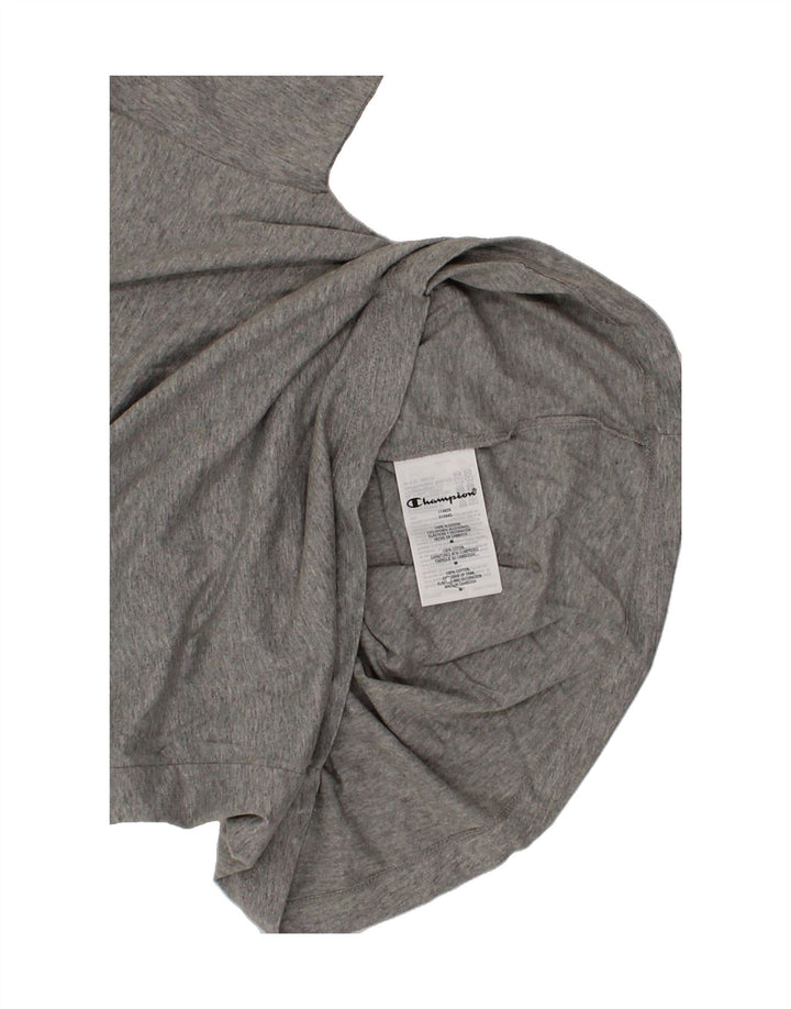 CHAMPION Womens Graphic T-Shirt Top UK 14 Medium Grey Cotton Vintage Champion and Second-Hand Champion from Messina Hembry 