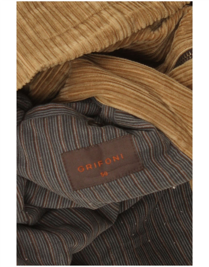 Grifoni Mens Corduroy Jacket IT 50 Large Beige