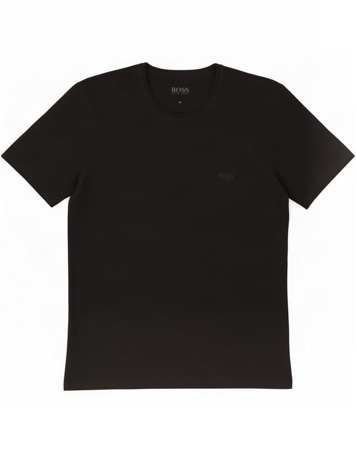 Hugo Boss Mens T-Shirt Top Medium Black Cotton
