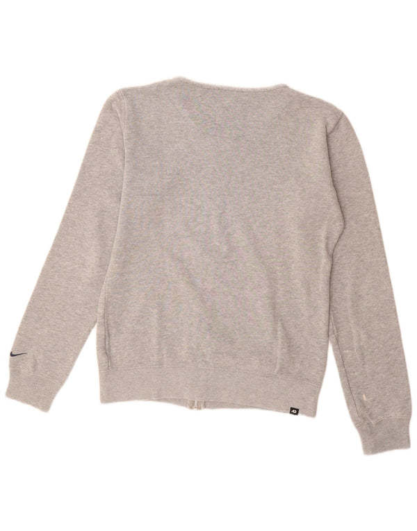 Nike Womens Graphic Tracksuit Top Jacket UK 10 Small Grey