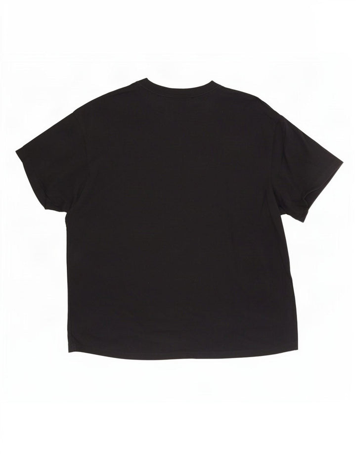 Nike Mens T-Shirt Top Medium Black Cotton