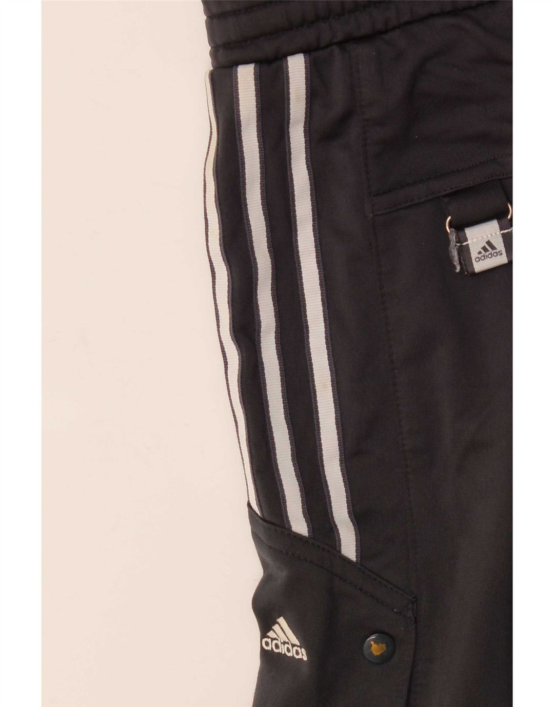 Adidas Mens Tracksuit Trousers Medium  Black Polyester