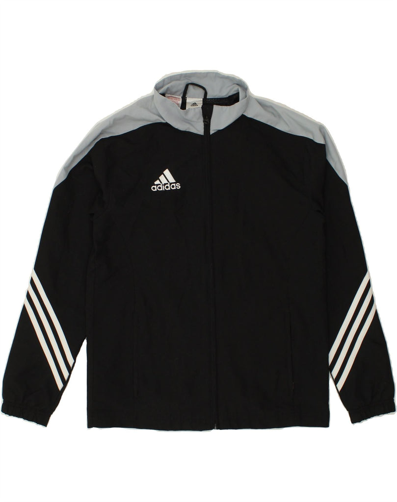 ADIDAS Boys Tracksuit Top Jacket 13-14 Years XL Black Colourblock | Vintage Adidas | Thrift | Second-Hand Adidas | Used Clothing | Messina Hembry 