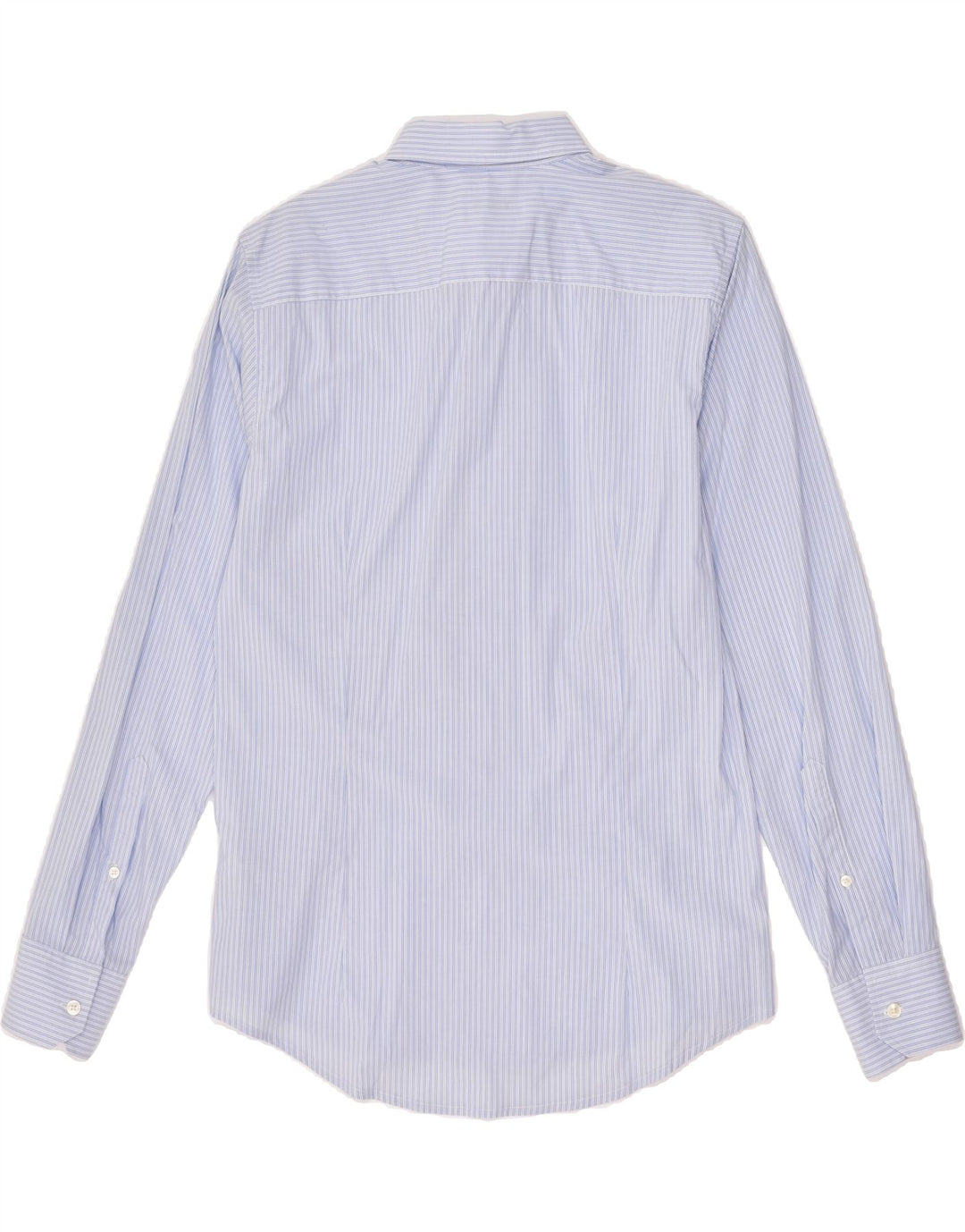 BENETTON Mens Shirt Size 39 40 Medium Blue Striped Cotton Vintage Benetton and Second-Hand Benetton from Messina Hembry 
