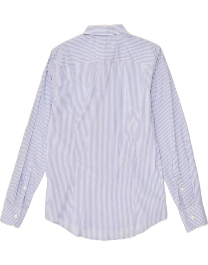 BENETTON Mens Shirt Size 39 40 Medium Blue Striped Cotton Vintage Benetton and Second-Hand Benetton from Messina Hembry 