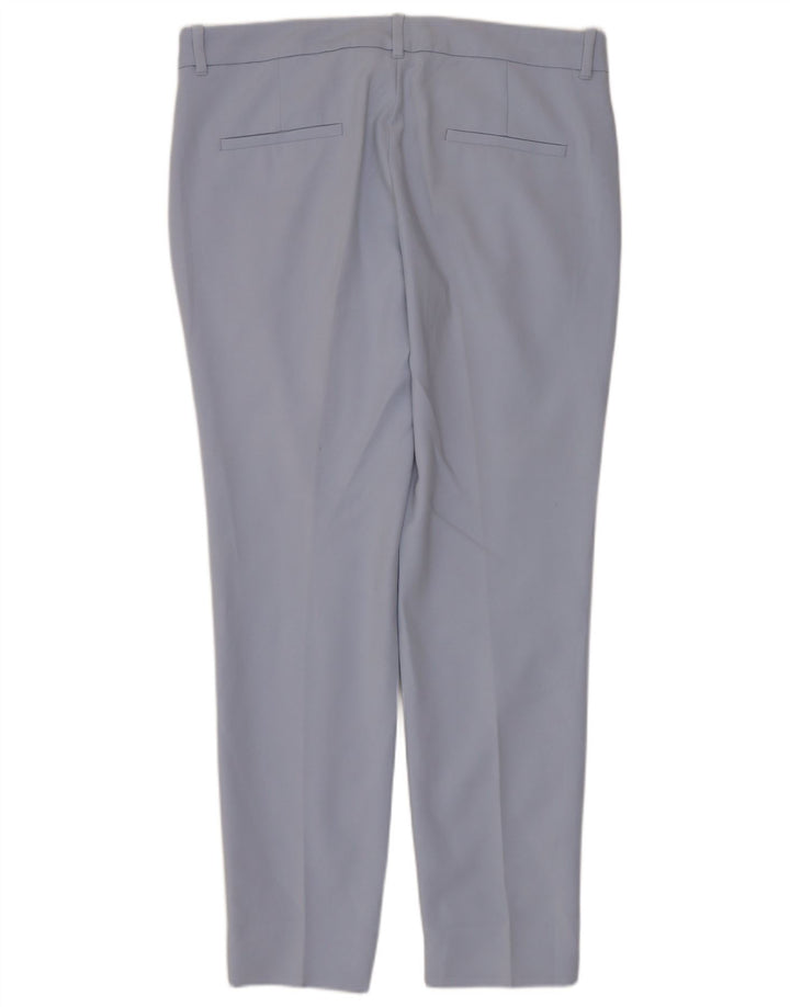 Zara Womens Slim Chino Trousers EU 40 Medium W30 L28 Blue