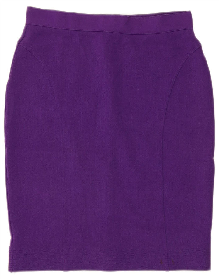 Versace Womens Pencil Skirt IT 46 Large W30 Purple