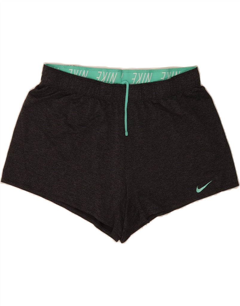 NIKE Womens Dri Fit Sport Shorts UK 18 XL Grey Polyester Vintage Nike and Second-Hand Nike from Messina Hembry 