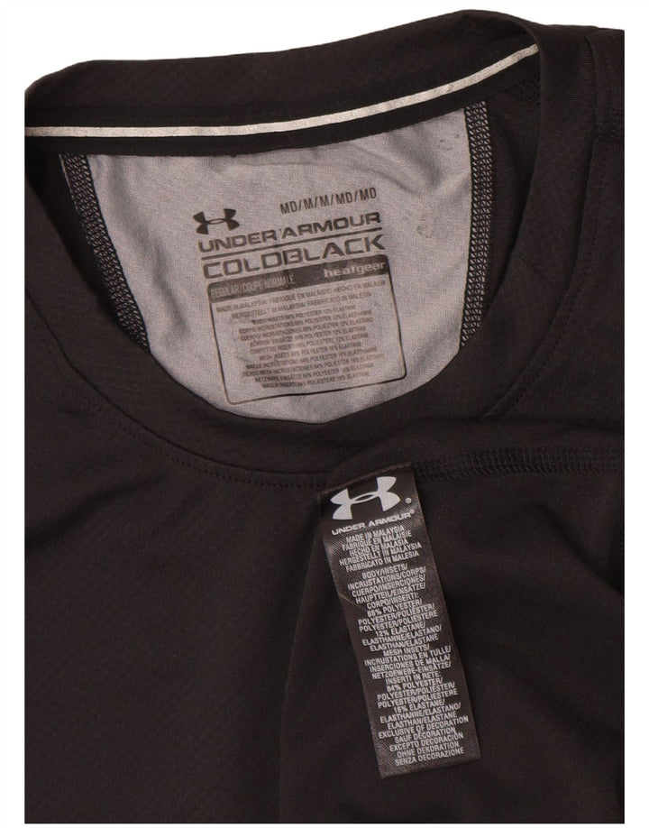 Under Armour Mens Heat Gear Vest Top Medium Black Polyester