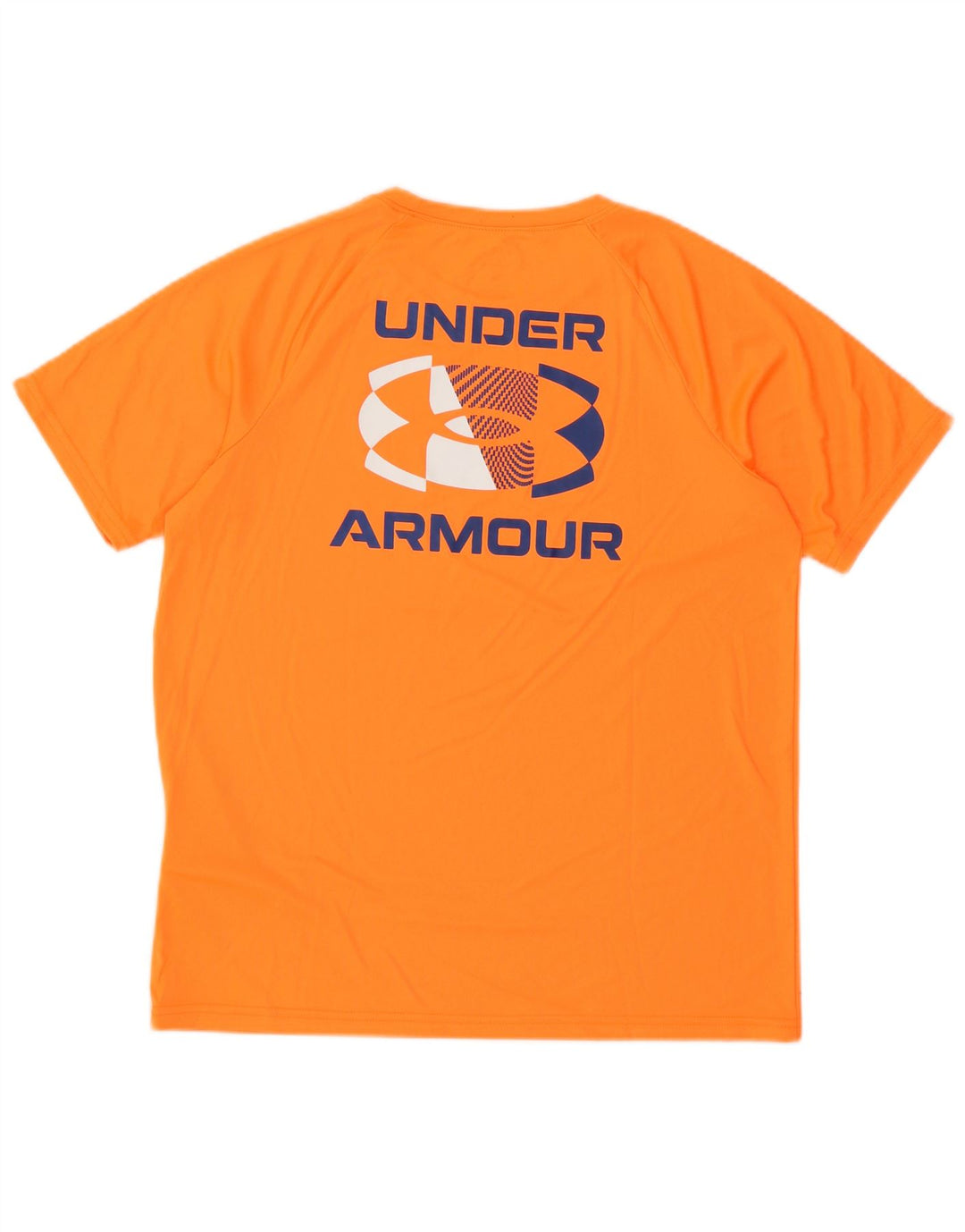 Under Armour Boys Graphic T-Shirt Top 11-12 Years Large Orange Polyester