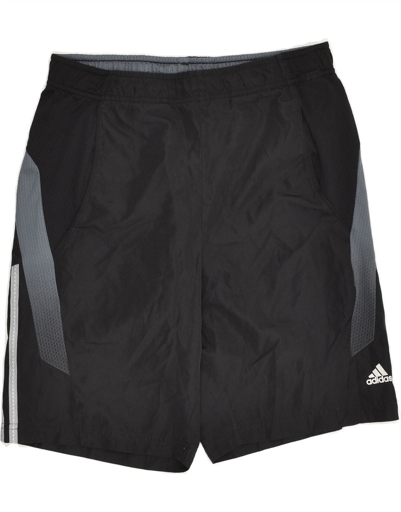 ADIDAS Mens Climacool Sport Shorts Small Black Colourblock Polyester | Vintage Adidas | Thrift | Second-Hand Adidas | Used Clothing | Messina Hembry 