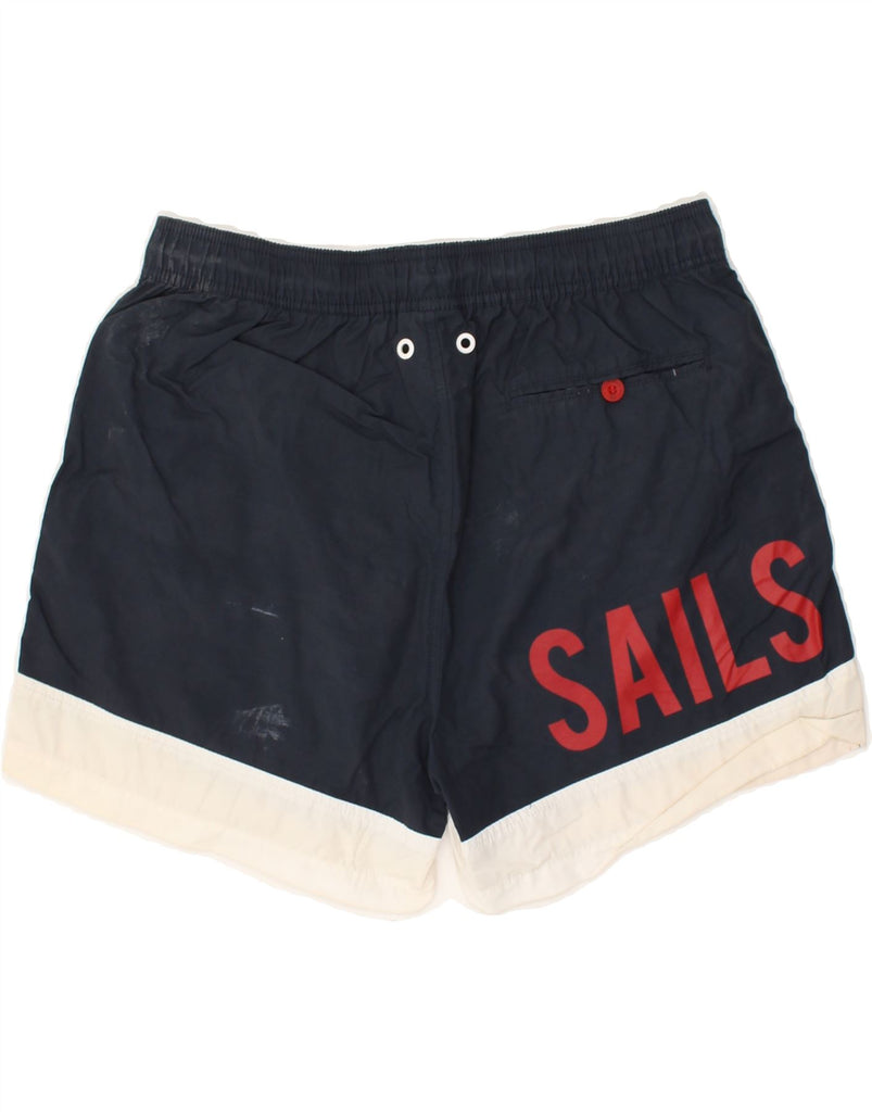 NORTH SAILS Mens Graphic Sport Shorts Medium Red Colourblock Cotton | Vintage North Sails | Thrift | Second-Hand North Sails | Used Clothing | Messina Hembry 