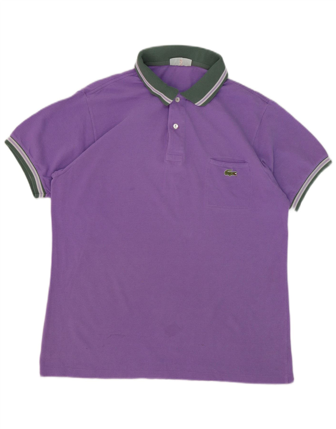 Lacoste Mens Polo Shirt Size 5 Large Purple Cotton