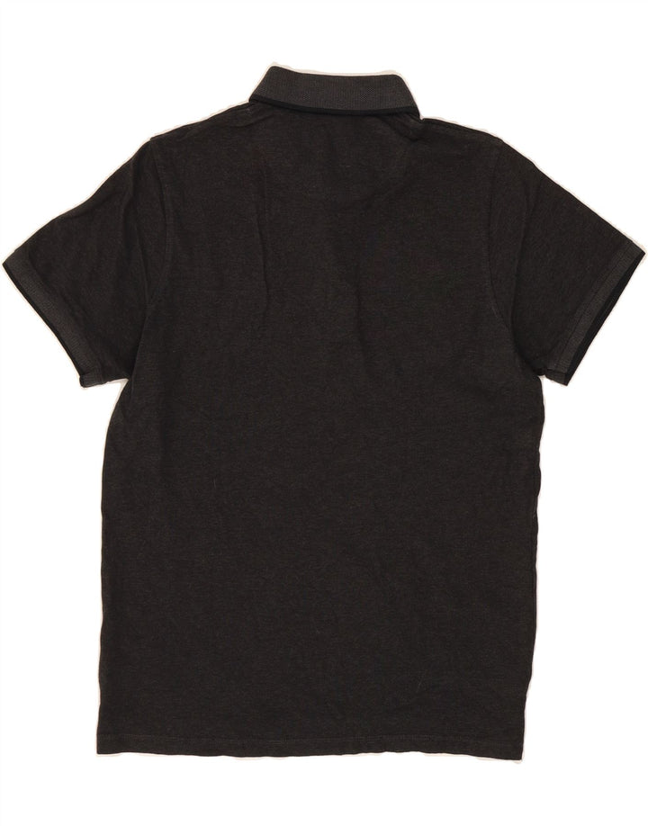 JACK & JONES Mens Polo Shirt Medium Grey Cotton Vintage Jack & Jones and Second-Hand Jack & Jones from Messina Hembry 