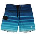 Hurley Mens Swimming Shorts Large  Blue Striped Polyester