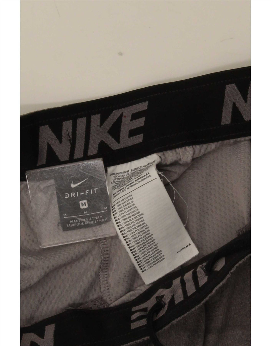 Nike Mens Dri Fit Sport Shorts Medium Grey Polyester
