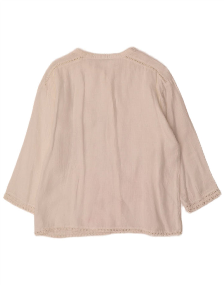 Zara Womens Shirt Blouse UK 18 XL White