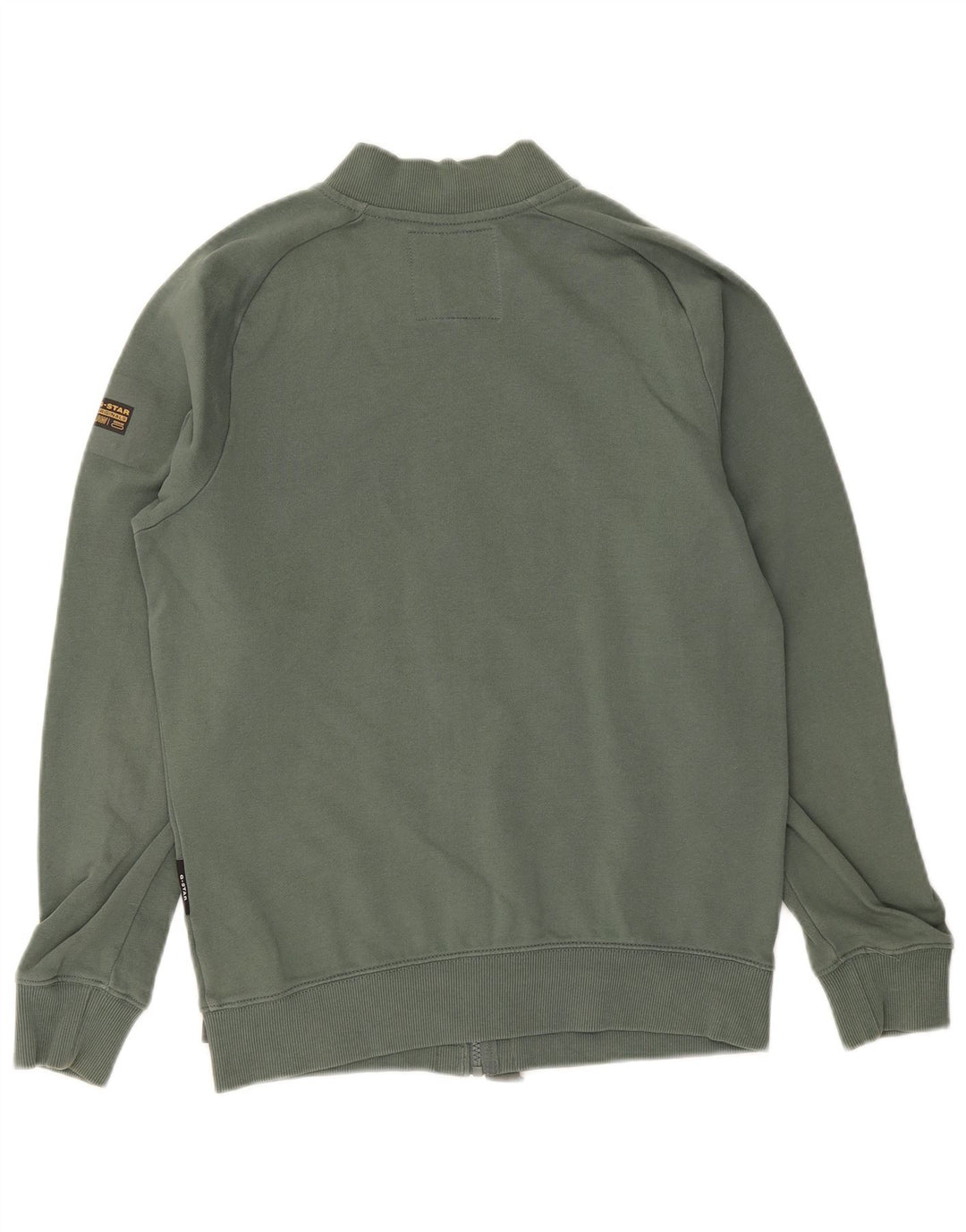 G-Star Mens Tracksuit Top Jacket Small Green Cotton