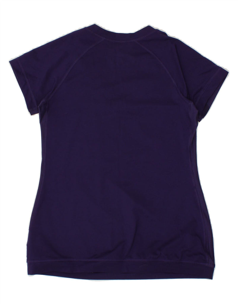 NIKE Womens Dri Fit Graphic T-Shirt Top UK 12 Medium Purple Vintage Nike and Second-Hand Nike from Messina Hembry 