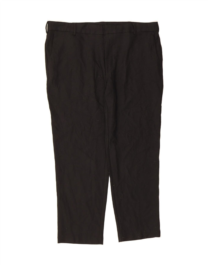 IZOD Mens Straight Chino Trousers W40 L30 Black Polyester Vintage Izod and Second-Hand Izod from Messina Hembry 