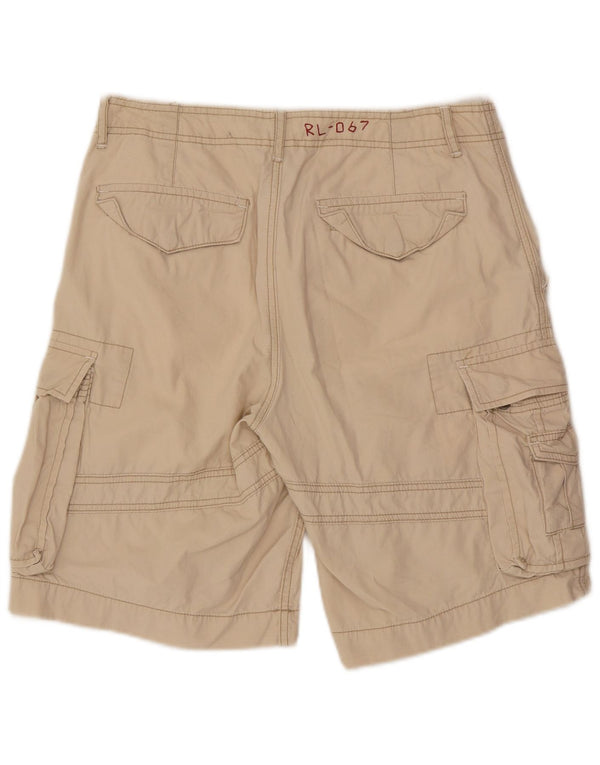 Polo Ralph Lauren Mens Cargo Shorts W31 Medium Beige Cotton