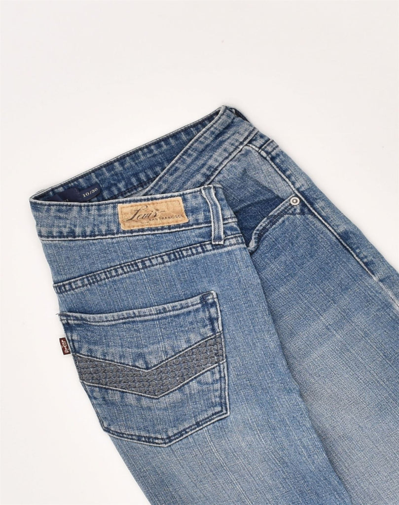 LEVI'S Womens Cropped Jeans W30 L22 Blue Cotton | Vintage Levi's | Thrift | Second-Hand Levi's | Used Clothing | Messina Hembry 