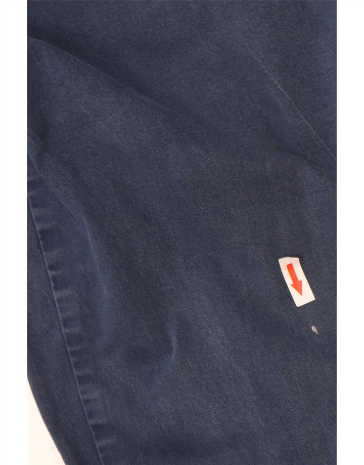 Marks & Spencer Mens Regular Fit Chino Trousers W38 L31 Navy Blue Cotton