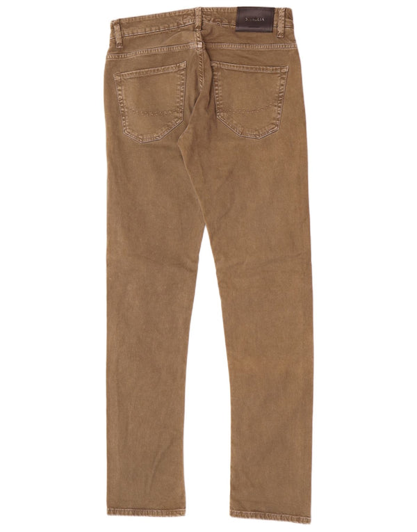 SIVIGLIA Womens Slim Jeans W32 L33 Beige Cotton