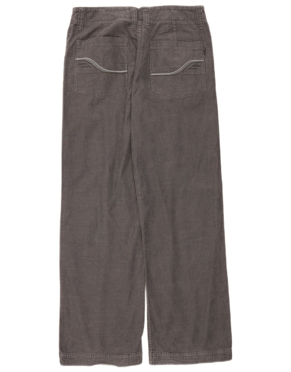 Fat Face Mens Wide Leg Corduroy Trousers W34 L34 Grey Cotton