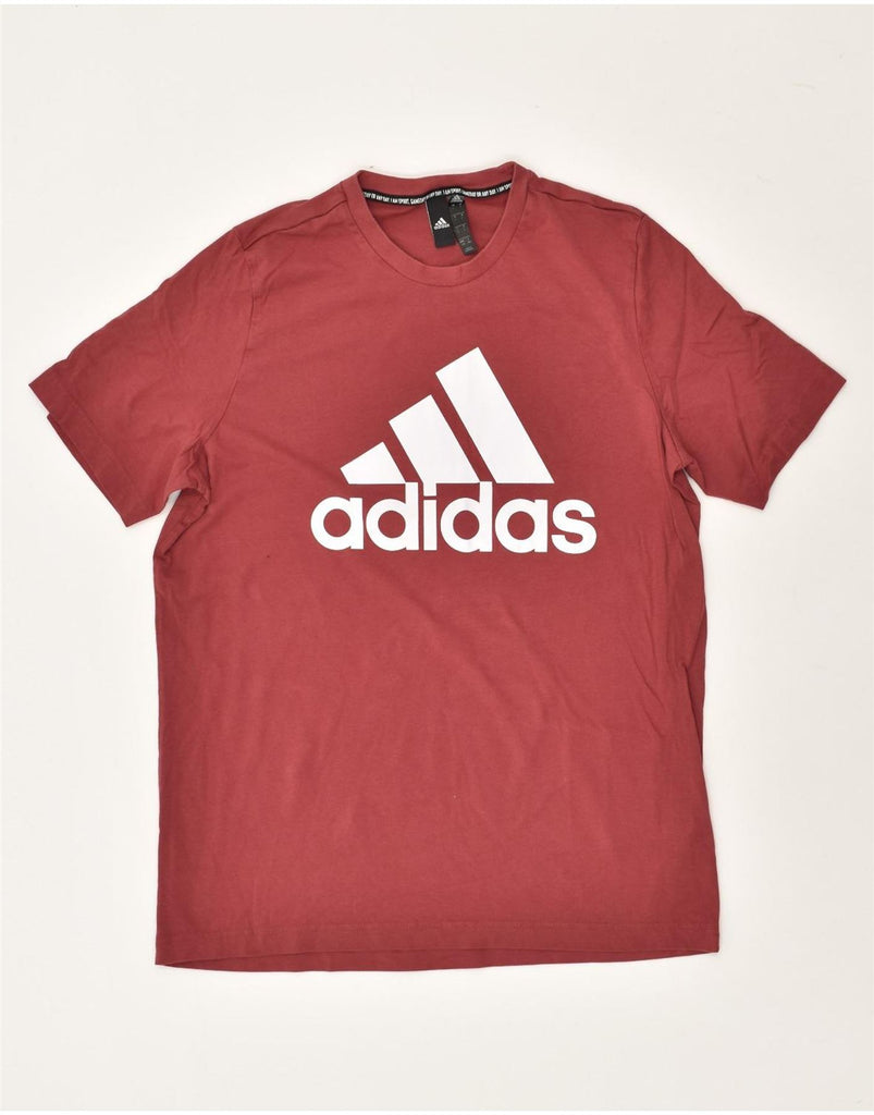 ADIDAS Mens Graphic T-Shirt Top Medium Red Cotton | Vintage Adidas | Thrift | Second-Hand Adidas | Used Clothing | Messina Hembry 