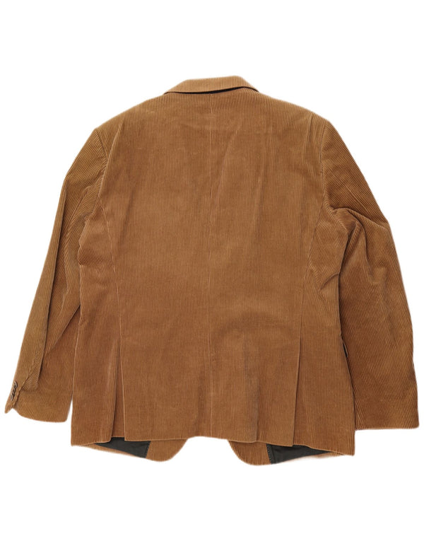 Tommy Hilfiger Mens Tailored 2 Button Corduroy Blazer Jacket UK 42 XL Beige